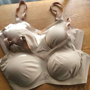 Lot of 2 Honeylove Large Nude Bra 38 b/c bundle